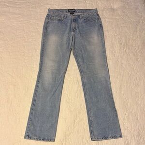 LONDONJEAN Blue Straight Jeans Classic Denim